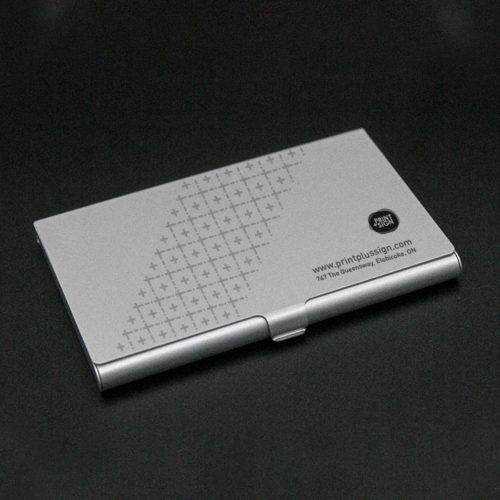 Business card holder with custom print