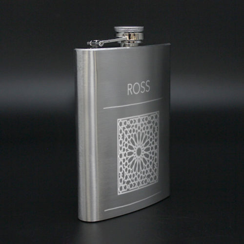 Steel Hip Flask with print