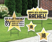 Special occasion lawn signs set